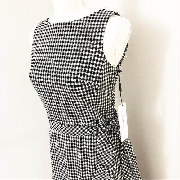 Calvin Klein Gingham Ruffle Dress - Picture 3 of 8